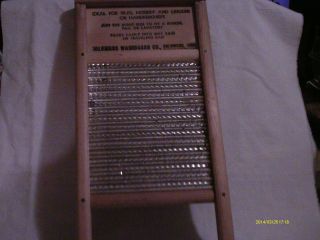 Vintage Travel Size Dubl Handi Washboard,  Light Wood,  U.  S.  - Midwest photo