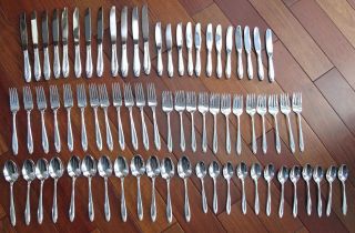 International Sterling Silver Flatware Prelude For 12 - 72 Pc.  68troy Oz. photo
