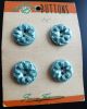 Vintage 26 Buttons On 6 Card Latest Style & Newest Design Purple Blue Clear Buttons photo 3