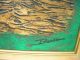 Mid Century Modern Sailing Ships 42x30 Canvas Painting Drip Art Signed Borson Mid-Century Modernism photo 4