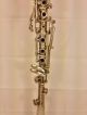 Antique Pedler Hoosier Silver Colored Clarinet In Case W/ Mouthpiece Elkhart In Wind photo 3