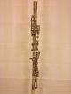 Antique Pedler Hoosier Silver Colored Clarinet In Case W/ Mouthpiece Elkhart In Wind photo 7