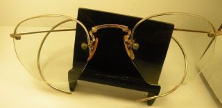 Antique Continental Optical Co 1/10th 12k Gold Fill Mens Eyeglasses Good Cond photo