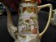 Antique Japanese Royal Satsuma Porcelain Enamel Teapot & Porcelain Enamel Sugar Teapots photo 3