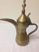 2 Antique Islamic Dallah Coffee Pot Ottoman Saudi Bedouin Ewer Coffee Brass Islamic photo 1