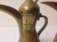 2 Antique Islamic Dallah Coffee Pot Ottoman Saudi Bedouin Ewer Coffee Brass Islamic photo 6