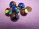 Vintage Antique Glass Ball Buttons Victorian (6) Six Buttons photo 1