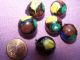 Vintage Antique Glass Ball Buttons Victorian (6) Six Buttons photo 2