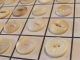 Antique Set 20 Assorted Button Pearl Sea Shell Imperfect Normal Carved Sew Thru Buttons photo 2