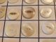 Antique Set 20 Assorted Button Pearl Sea Shell Imperfect Normal Carved Sew Thru Buttons photo 5