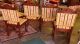 Antique Set Of 6 Victorian 1 Arm Jacobian Chairs Tapestry Upholstery 1900-1950 photo 9