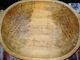 Antique French Primitive Carved Pine Wood Dough Bowl Farm Table Trough 36 Bowls photo 1