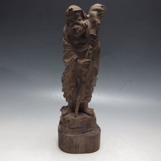 Chinese Chen Xiang Wood Hand - Carved Statue photo