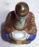 Ant.  / Vint.  Satsuma Moriage Buddha W/ Offering Bowl - Incense Burner? Other photo 2