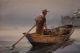 Vintage Marshall Joyce Fisherman Fishing Boat Rockport Watercolor Painting Other photo 3