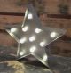 Lighted Metal Barn Star Pewter Color Marquee Style 11 Led Lights For Wall/shelf Primitives photo 1
