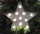 Lighted Metal Barn Star Pewter Color Marquee Style 11 Led Lights For Wall/shelf Primitives photo 3