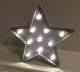 Lighted Metal Barn Star Pewter Color Marquee Style 11 Led Lights For Wall/shelf Primitives photo 4