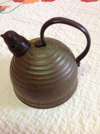 Arts And Crafts Copper Tea Pot - - - Revere Ware With Bakelite Chicken Head photo