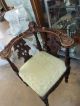 Rare Antique French Side Chair Hand Carved With Gothic Images Circa 1800 ' S 1800-1899 photo 5