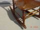 Rare Antique Victorian Tiger Oak Child S Or Doll Rocking Chair Early Rocker 1800-1899 photo 11