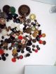 Antique Vintage Button Bakelite Horn Metal Glass Cut Steel Charmstring More Buttons photo 4