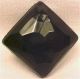 Antique Black Glass Button Victorian Era Faceted Wearable Art Historical Clothes Buttons photo 2