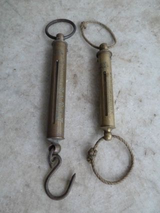 Couple Of Antique/vintage Spring Balances,  One By Salter photo