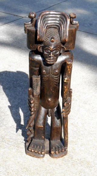 Huge, ,  Chibinda Ilunga Figure,  Chokwe,  Angola photo