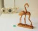 Rare Mid Century Flamingo Pair Sculpture Wood Crane Danish Eames Nelson 60s 50s Mid-Century Modernism photo 1