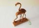 Rare Mid Century Flamingo Pair Sculpture Wood Crane Danish Eames Nelson 60s 50s Mid-Century Modernism photo 2