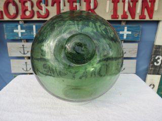 10.  82 Inch Tall Wp 173 Marked Glass Float Ball Buoy Bouy (a) photo