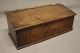 Antique 19thc,  Days Of The Week,  Sectioned Dovetailed Figured Oak Box Chest Bank Boxes photo 1