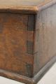Antique 19thc,  Days Of The Week,  Sectioned Dovetailed Figured Oak Box Chest Bank Boxes photo 4