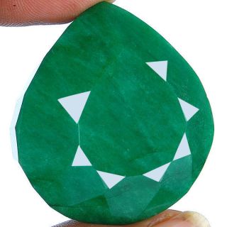 225.  50 Cts Authentic Igli Certified 100% Natural Rare Huge Supreme Green Emerald photo