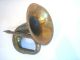 Antique Brass Bugle Horn Brass photo 2