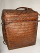 Antique Bamboo Backpack Philippines Ifguao Tribe Patina Pacific Islands & Oceania photo 4
