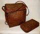 Antique Bamboo Backpack Philippines Ifguao Tribe Patina Pacific Islands & Oceania photo 8
