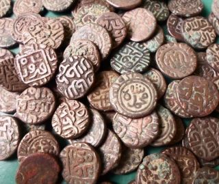 Of 10 Mix 750 Years Old Muhammad Khalji Billon 2 - Gani Ancient Antique Coins photo