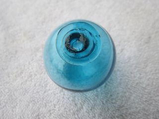 (1187) 2.  0 Diameter Old Japanese Curio Glass Float Ball Net Buoy photo