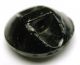 Antique Black Glass Button Ship In Heavy Seas W/ Gold Luster 5/8 