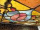 Large 20 Jeweled Antique Arts & Crafts Stained Glass Transom Window Estate 499 1900-1940 photo 3
