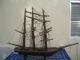 True 19c Folk Art Wood Copper Three Masted Barque Bark Sailing Ship Whaling Model Ships photo 1