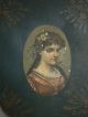 Large Antique Tin General Store Coffee,  Tea,  Flour Bin,  Tole Painted,  Victorian Lady Display Cases photo 1