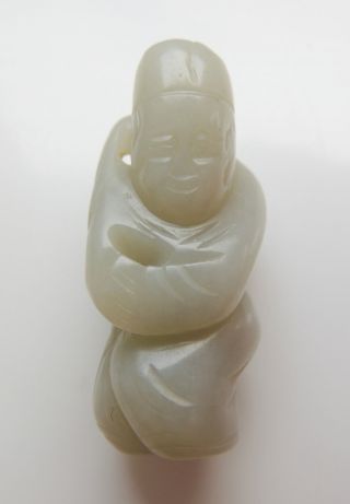 Chinese Jade Carved Figure Ornament photo