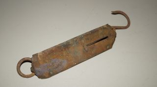 Vintage Brass Frarys Spring Fish Balance 0 To 50 Pounds Scale photo