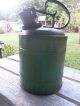 Antique Protectoseal Kerosene/gas Can,  Old Green Paint Primitives photo 9