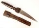 Vintage African Leather Covered Iron Dagger And Scabbard From Mali Other photo 8
