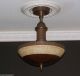 ((sharp))  30s Vintage Ceiling Light Lamp Fixture Chandelier Gill Mfg Chandeliers, Fixtures, Sconces photo 1