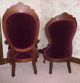 Vintage Loveseat W/serpentine Back With Matching His & Her ' S Side Chairs Unknown photo 1